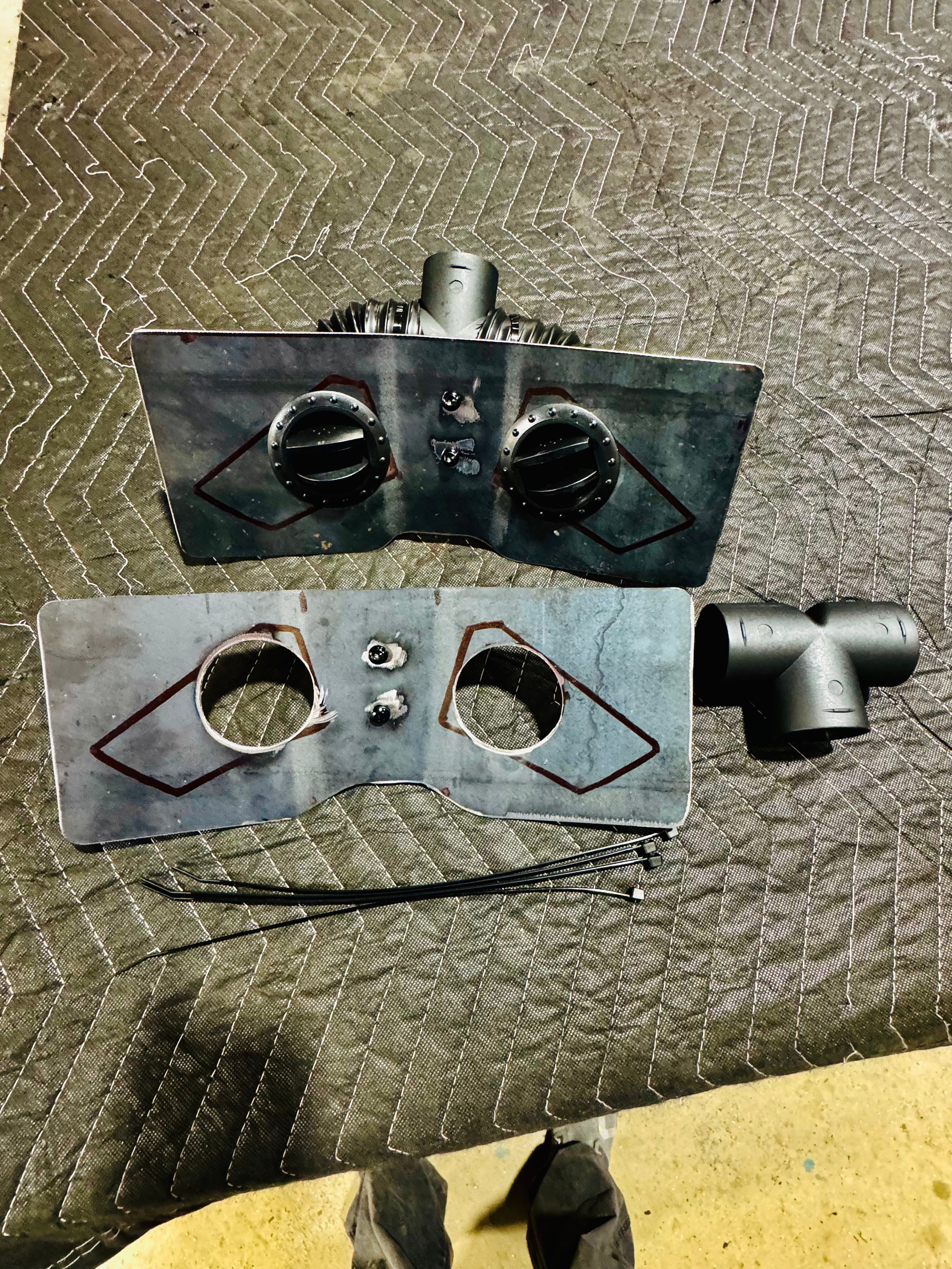 Rzr pro seat vent bracket for all pro models
